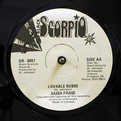 General Trees - Mini Bus (Extended Mix)  /  Sassa Frass - Lovable Bubbs; Version (12")