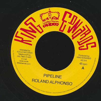 Roland Alphonso - Pipeline  /  Drumbago - You've Been Drunk (7")