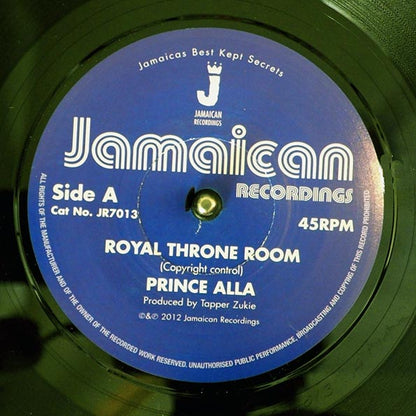 Prince Alla - Royal Throne Room  /  Prince Alla - Hail Rastafari (7")