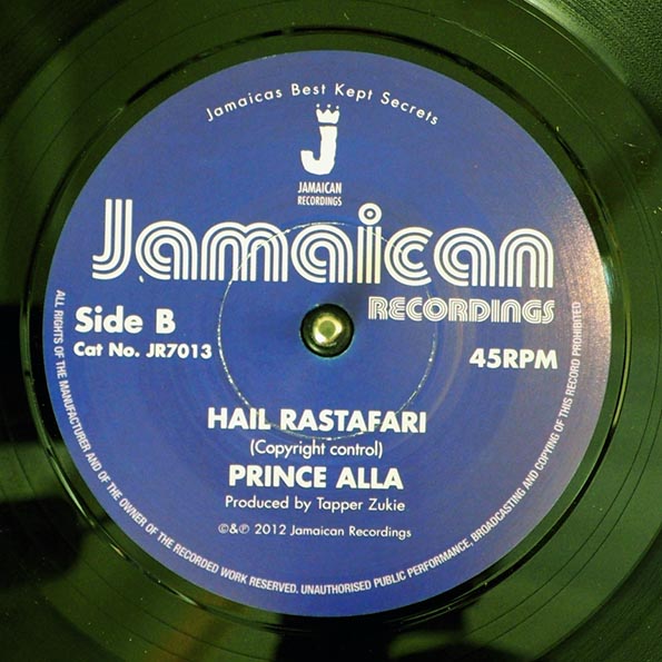 Prince Alla - Royal Throne Room  /  Prince Alla - Hail Rastafari (7")