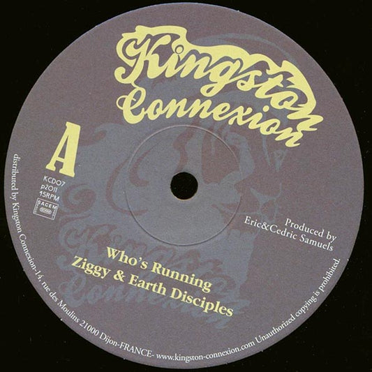 Ziggy & Earth Disciples - Who's Running  /  Version (10")