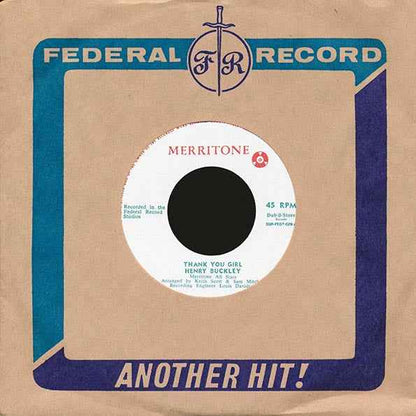 Henry Buckley - Thank You Girl  /  Henry Buckley - Take Me Back (7")