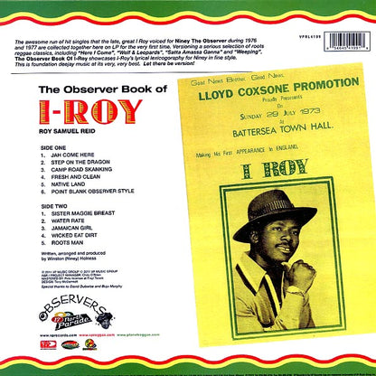 I Roy - The Observer Book Of I Roy (LP) - PureSound Records