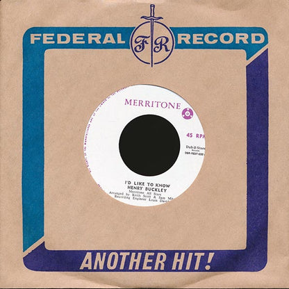 Henry Buckley - I'd Like To Know  /  Lynn Taitt & The Jets - Soul Shot (7")