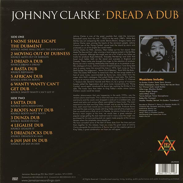 Johnny Clarke - Dread A Dub (LP) - PureSound Records