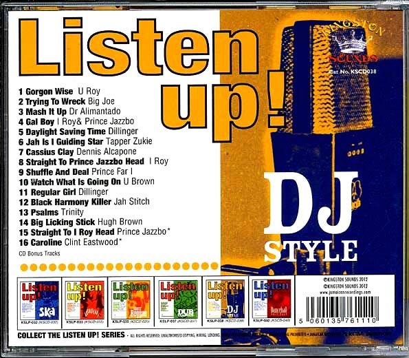 U Roy, Dr. Alimantado, Prince Jazzbo, Prince Far I, Etc. - Listen Up: DJ Style (CD)