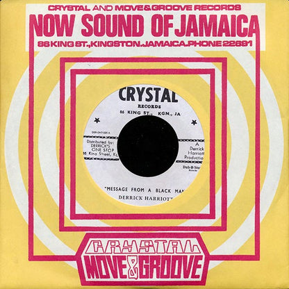 Derrick Harriott - Message From A Black Man  /  Chosen Few - Going Back Home (Japan) (7")