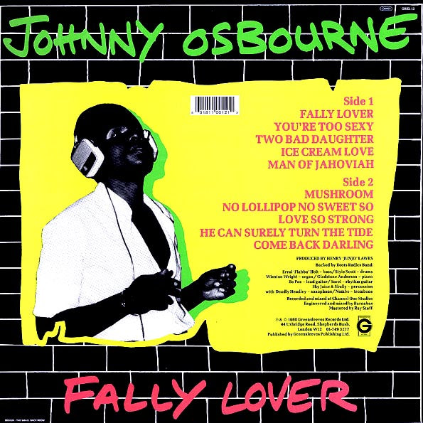 Johnny Osbourne - Fally Lover (LP) - PureSound Records