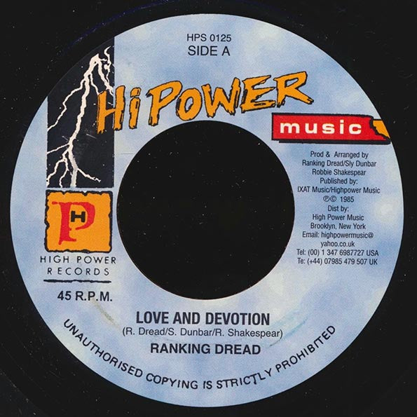 Ranking Dread - Love & Devotion  /  Version (7")