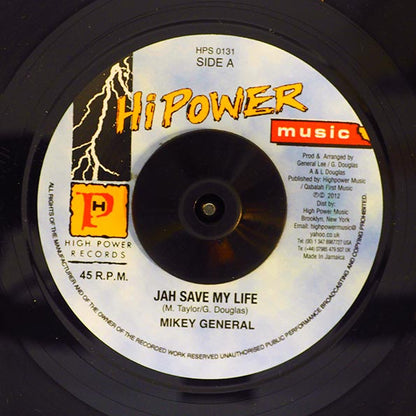 Mikey General - Jah Save My Life  /  Version (7")