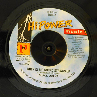 Blackout JA - When Di Big Sound Strings Up  /  Version (7")