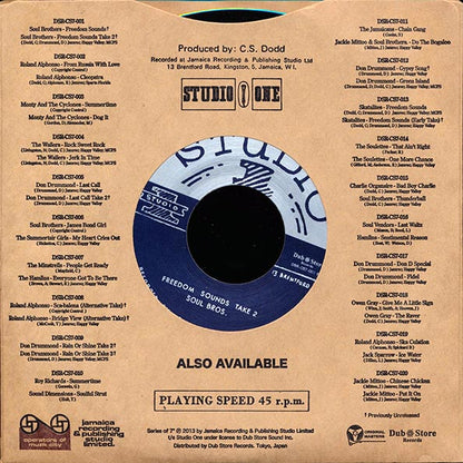 Soul Brothers - Freedom Sounds  /  Soul Brothers - Freedom Sounds Take 2 (7")