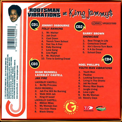 Hugh Mundell, Lacksley Castell, Barry Brown, Johnny Osbourne, Noel Phillips - Rootsman Vibrations At King Jammys (33 tracks) (CD)