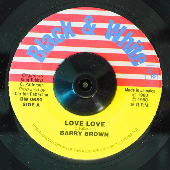 Barry Brown - Love Love  /  Tony Tuff - Lots Of Loving (7")