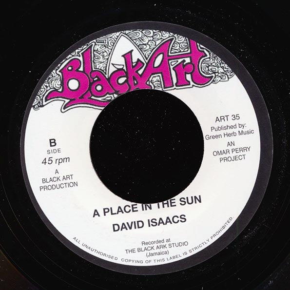 Dillinger - John Devour  /  David Isaacs - A Place In The Sun (7")