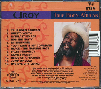 U Roy - True Born African (CD)