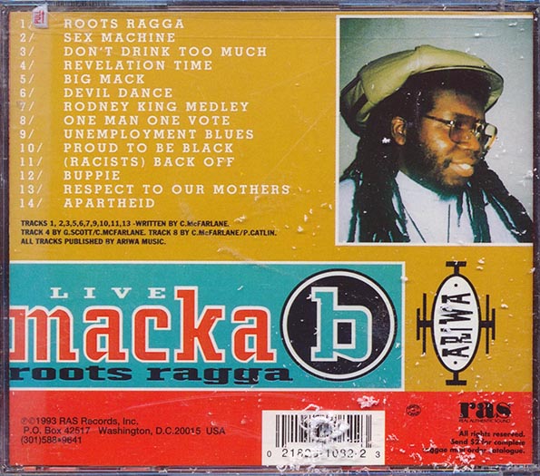 Macka B - Roots Ragga Live (CD)