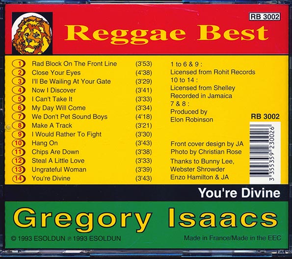 Gregory Isaacs - You're Divine (CD)