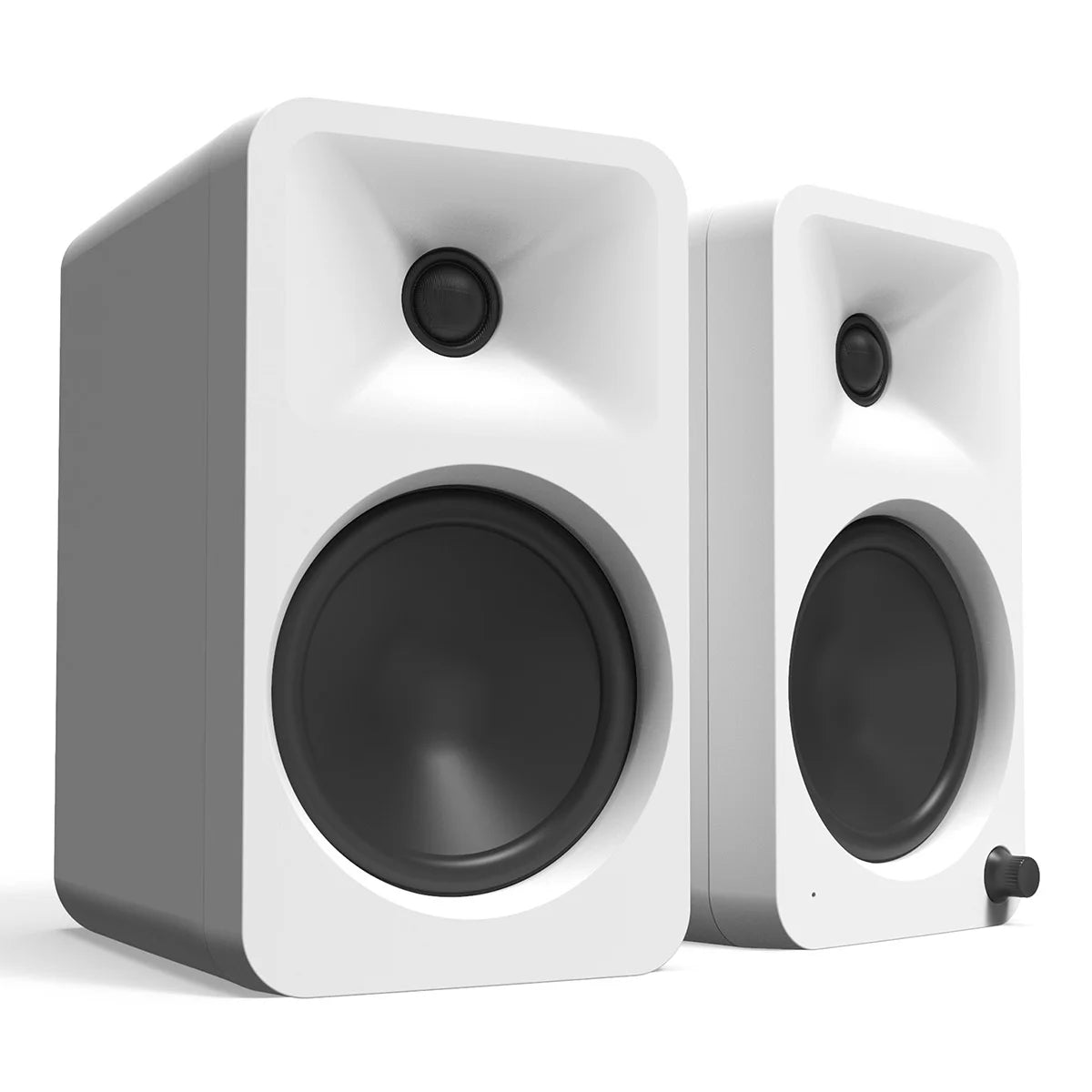 ORA4 Powered Bluetooth Desktop Speakers - Pair (Matte White) - PureSound Records