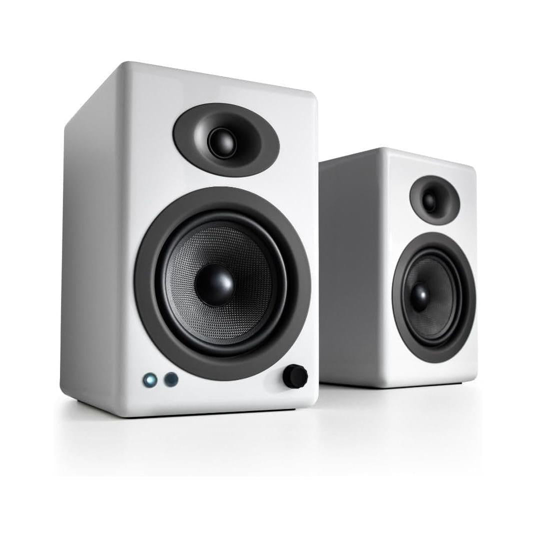 A5+ Powered Bookshelf Speakers – 150W High-Fidelity Studio Monitors - PureSound Records