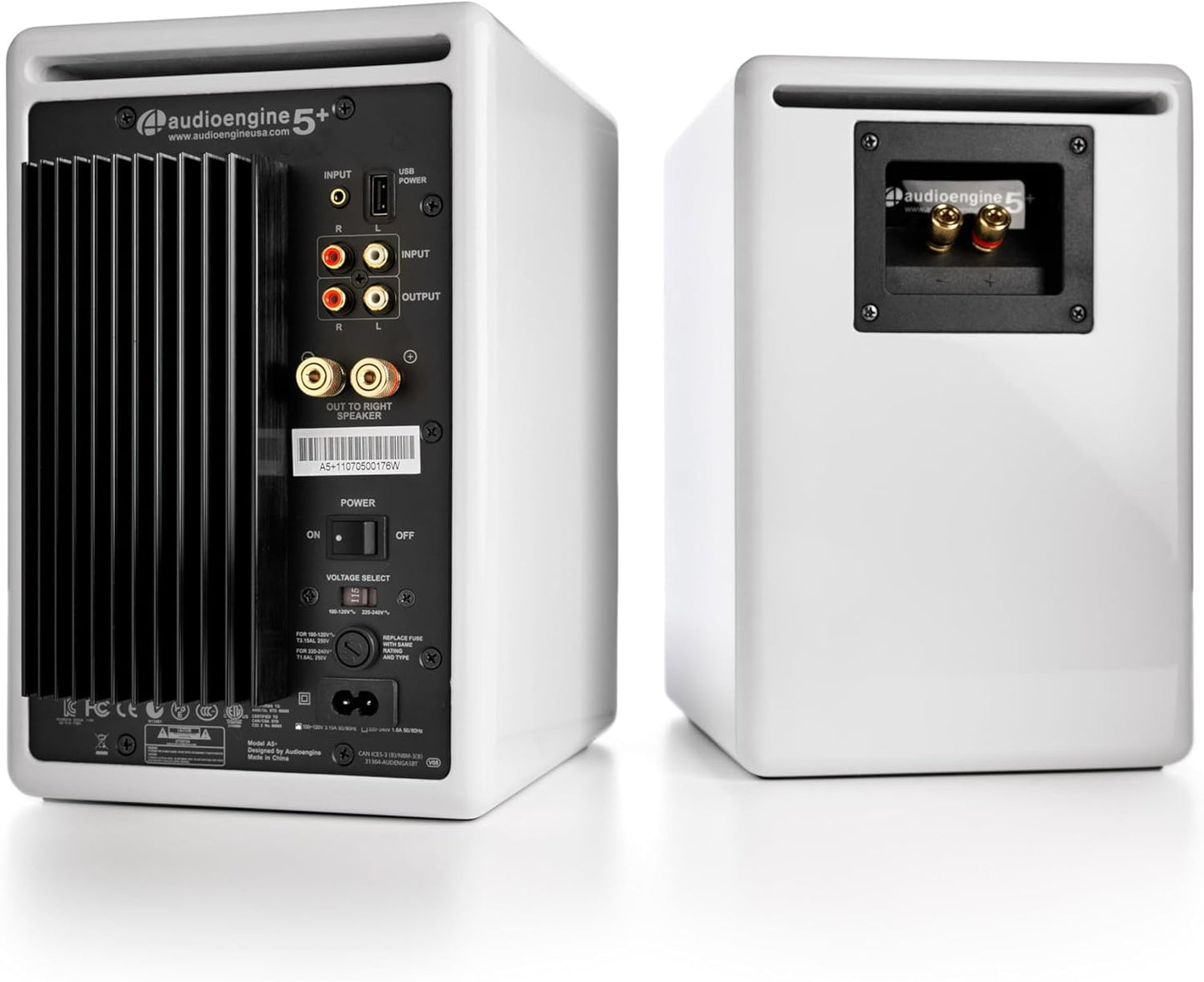 A5+ Powered Bookshelf Speakers – 150W High-Fidelity Studio Monitors - PureSound Records